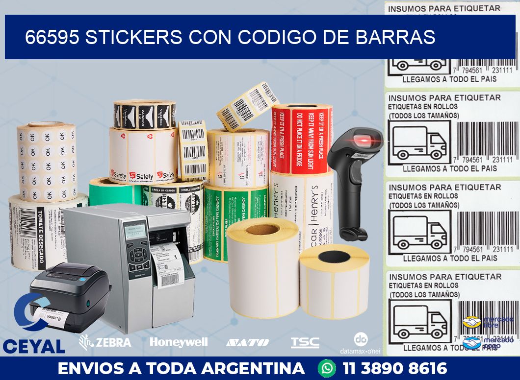 66595 STICKERS CON CODIGO DE BARRAS