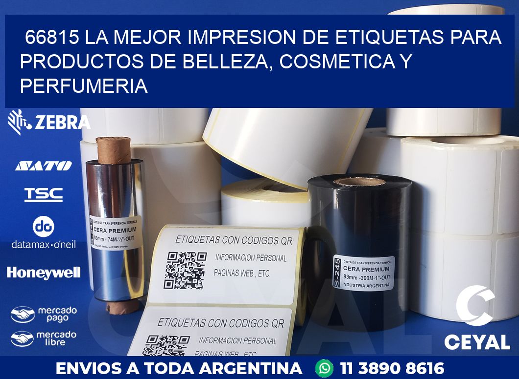 66815 LA MEJOR IMPRESION DE ETIQUETAS PARA PRODUCTOS DE BELLEZA, COSMETICA Y PERFUMERIA
