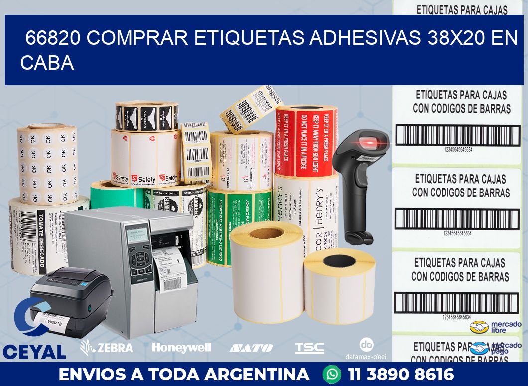 66820 COMPRAR ETIQUETAS ADHESIVAS 38X20 EN CABA