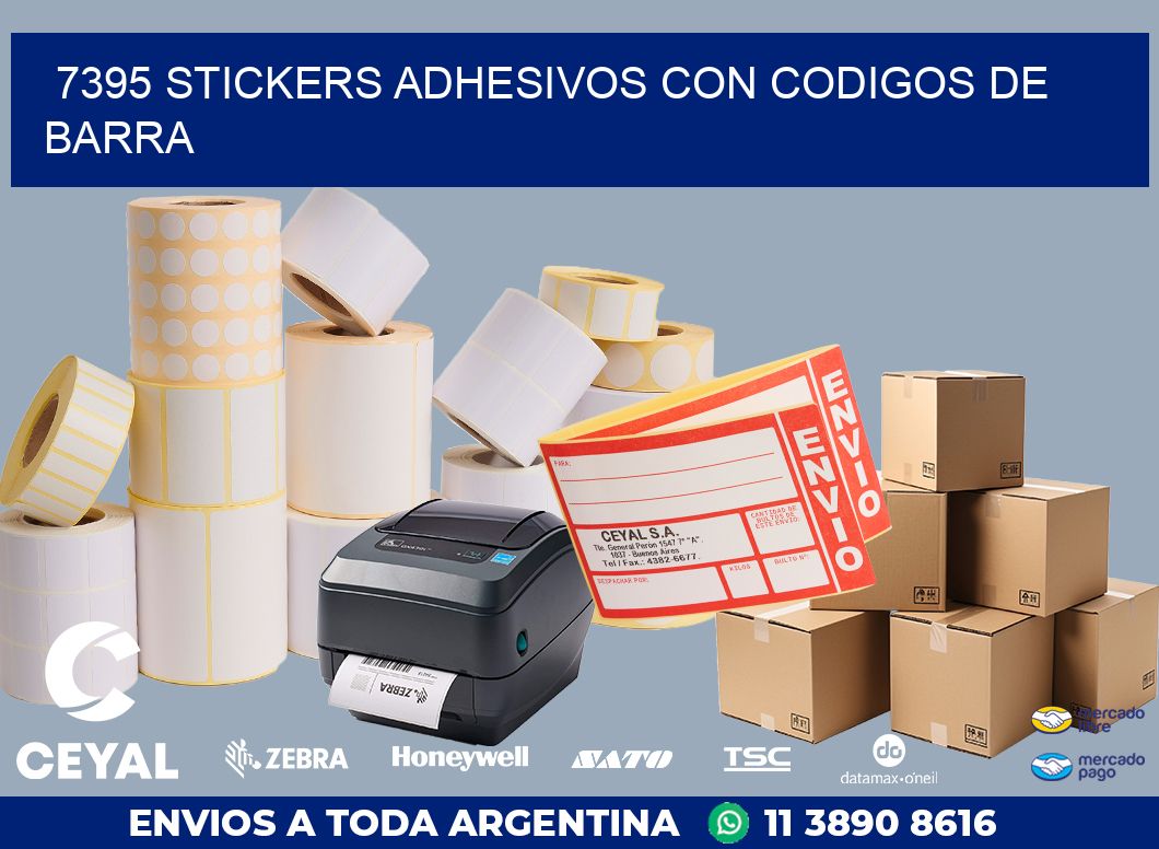 7395 STICKERS ADHESIVOS CON CODIGOS DE BARRA