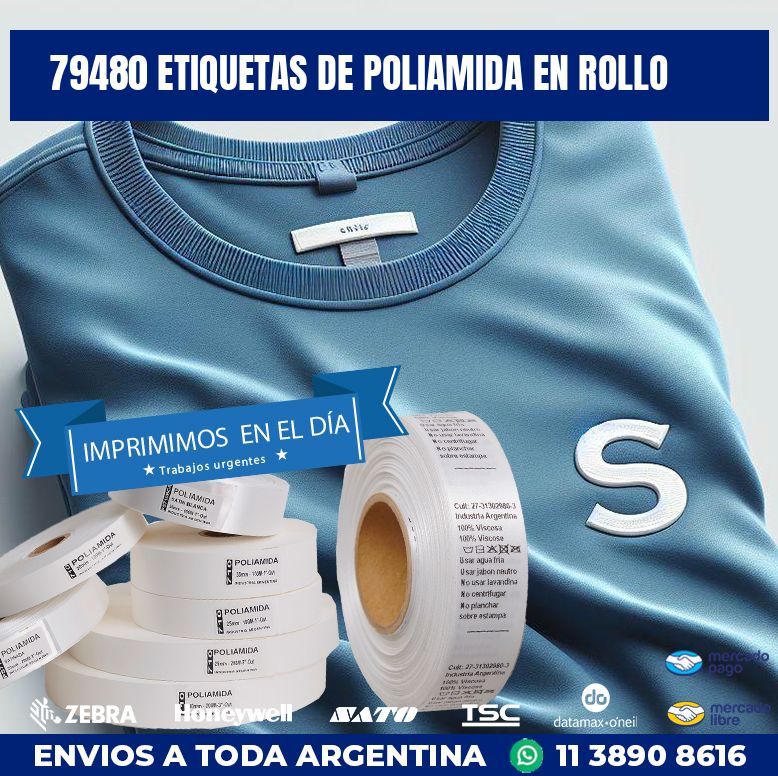 79480 ETIQUETAS DE POLIAMIDA EN ROLLO