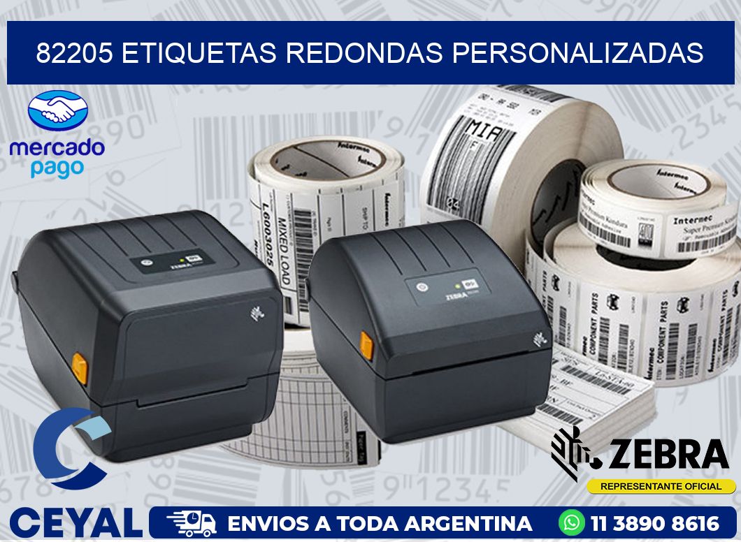82205 ETIQUETAS REDONDAS PERSONALIZADAS