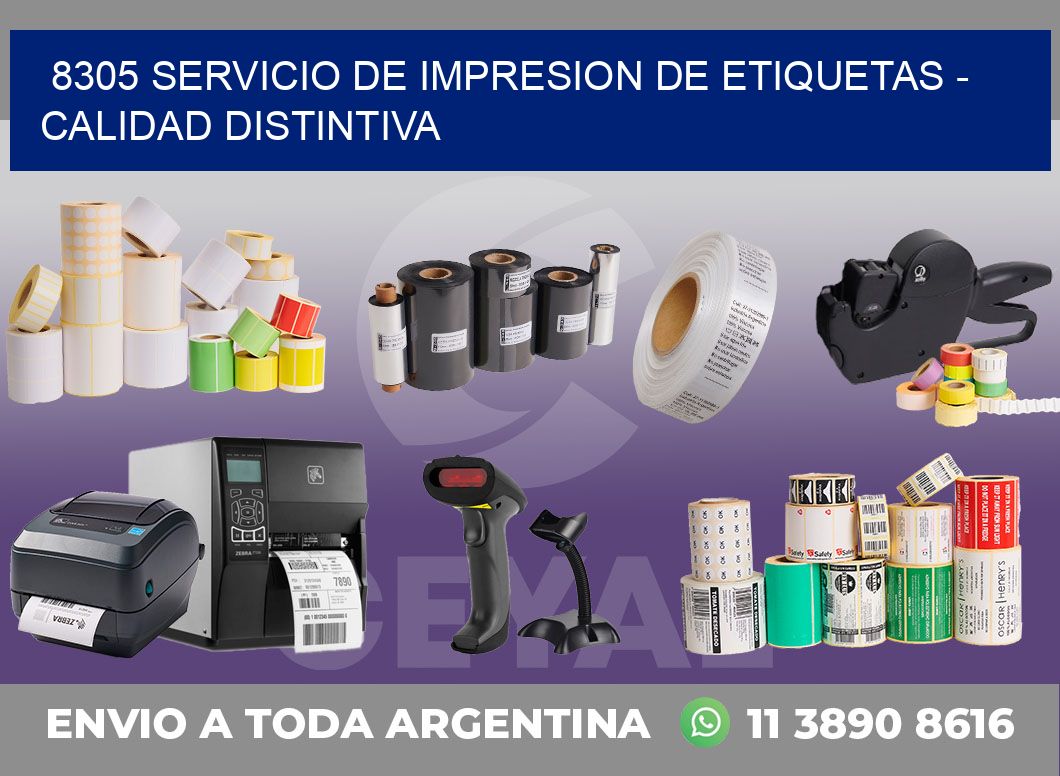 8305 SERVICIO DE IMPRESION DE ETIQUETAS - CALIDAD DISTINTIVA