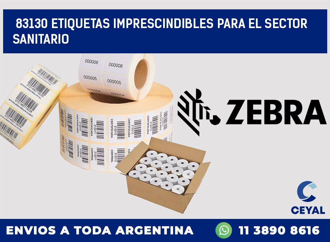 83130 ETIQUETAS IMPRESCINDIBLES PARA EL SECTOR SANITARIO