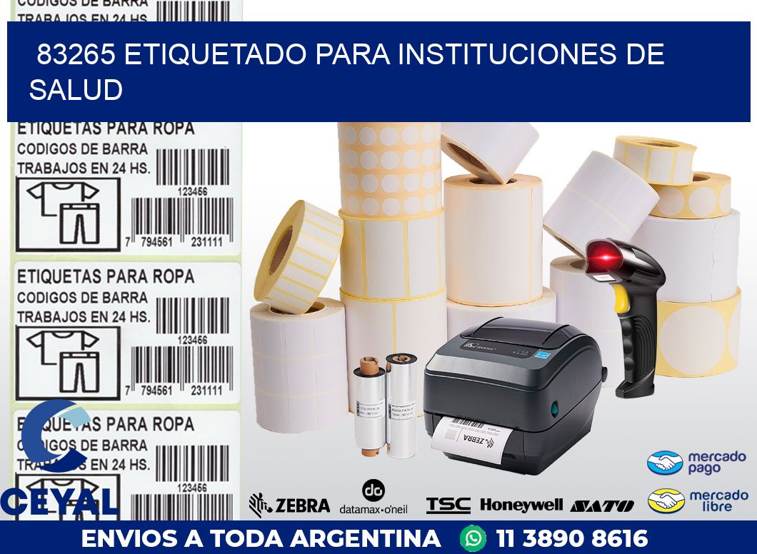 83265 ETIQUETADO PARA INSTITUCIONES DE SALUD