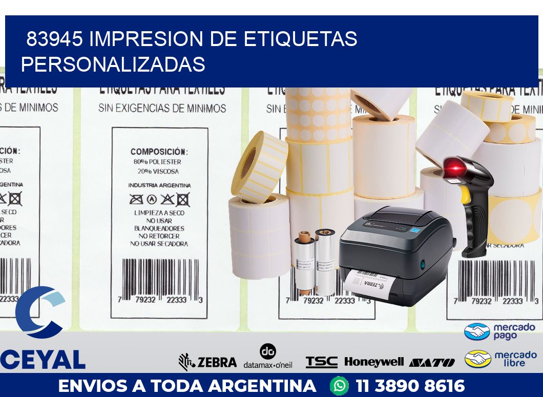 83945 IMPRESION DE ETIQUETAS PERSONALIZADAS