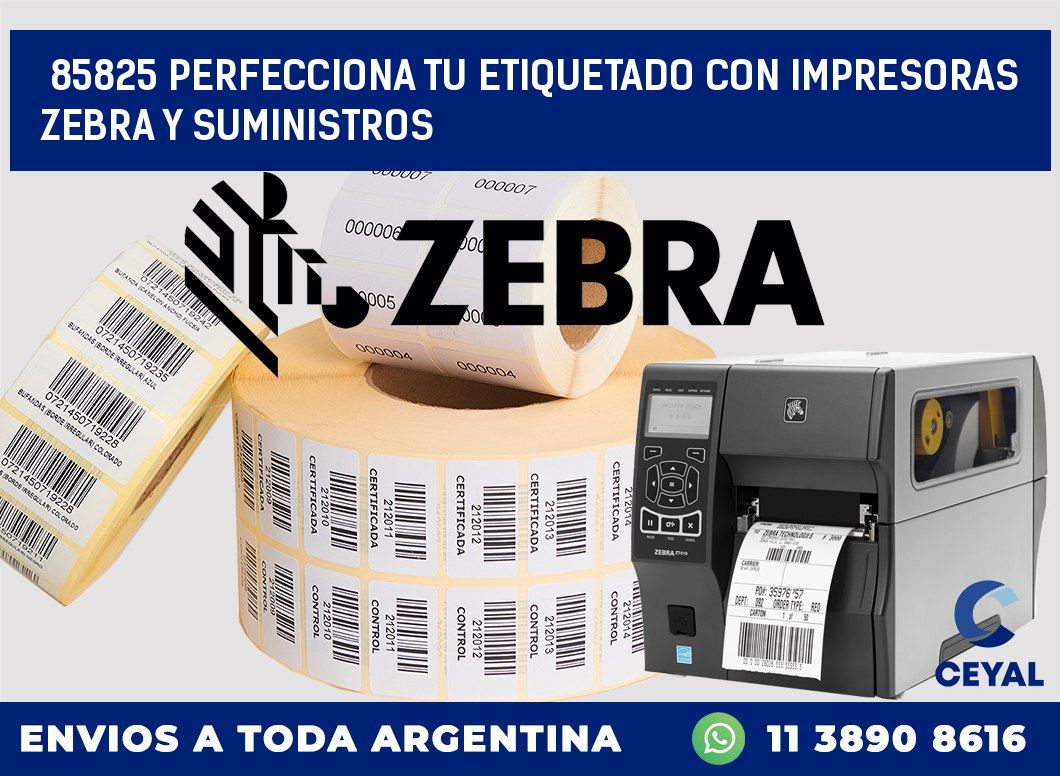 85825 PERFECCIONA TU ETIQUETADO CON IMPRESORAS ZEBRA Y SUMINISTROS
