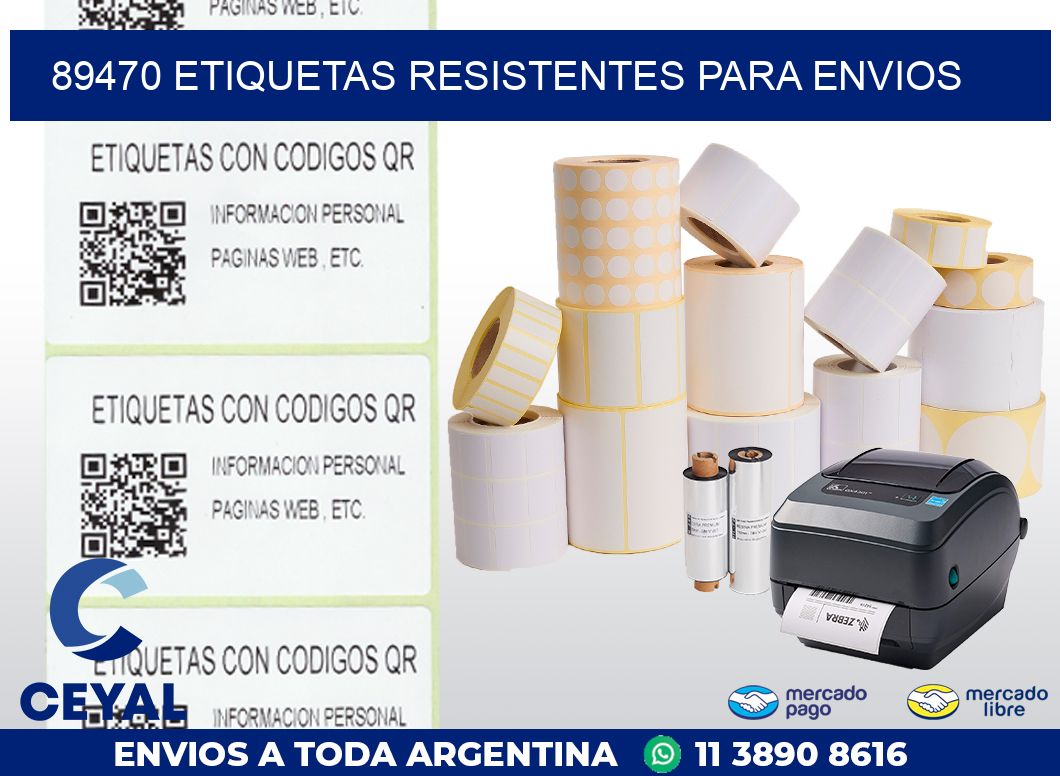 89470 ETIQUETAS RESISTENTES PARA ENVIOS