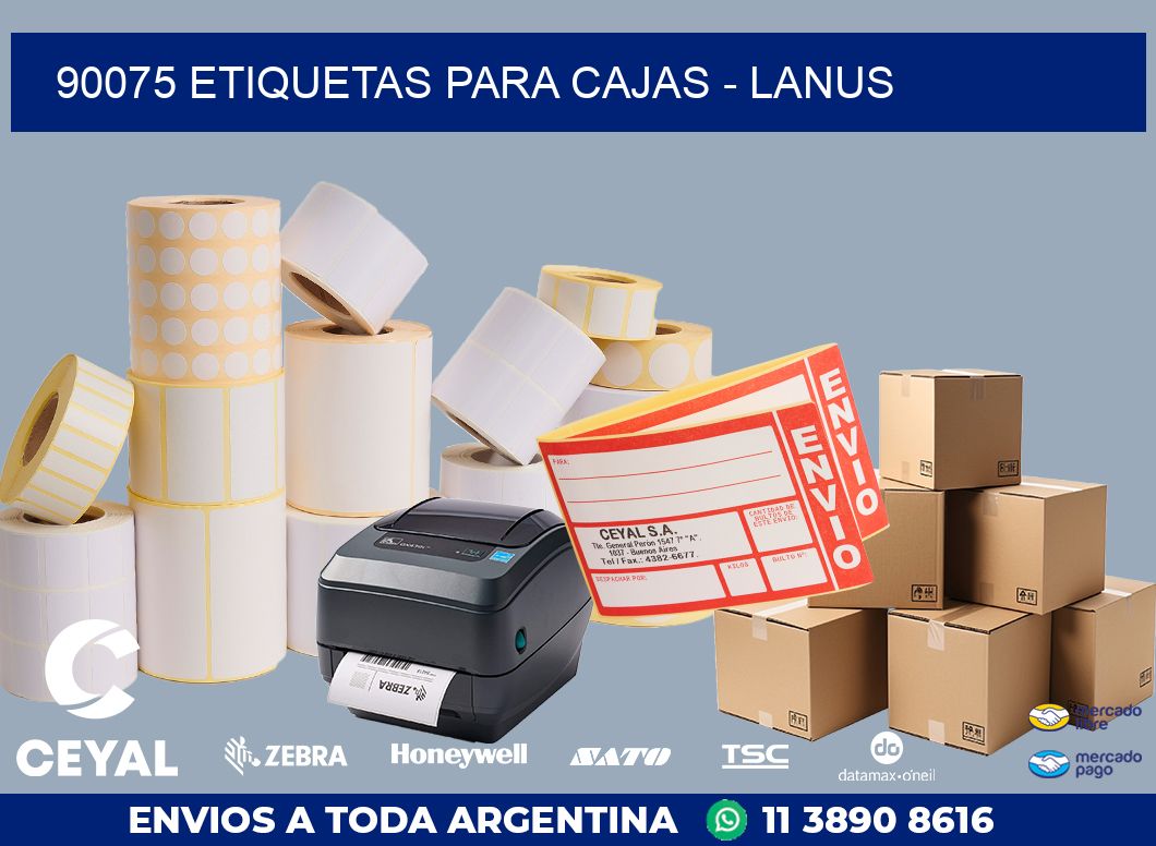 90075 ETIQUETAS PARA CAJAS - LANUS