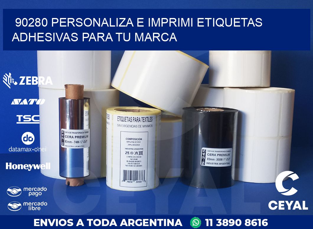 90280 PERSONALIZA E IMPRIMI ETIQUETAS ADHESIVAS PARA TU MARCA