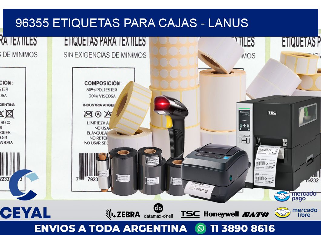 96355 ETIQUETAS PARA CAJAS - LANUS