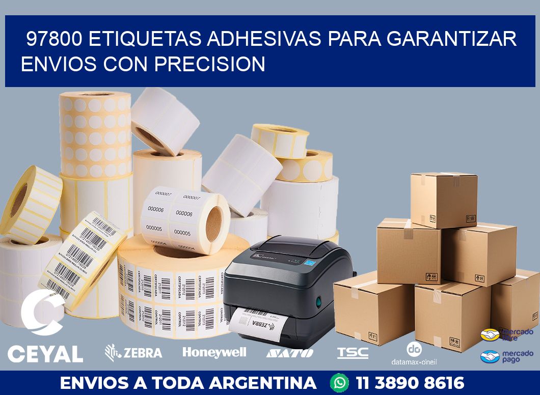 97800 ETIQUETAS ADHESIVAS PARA GARANTIZAR ENVIOS CON PRECISION