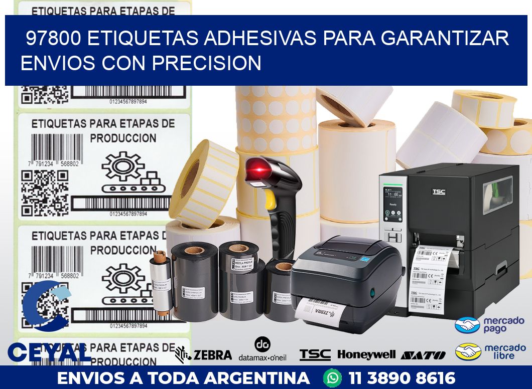 97800 ETIQUETAS ADHESIVAS PARA GARANTIZAR ENVIOS CON PRECISION