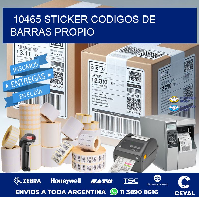 10465 STICKER CODIGOS DE BARRAS PROPIO