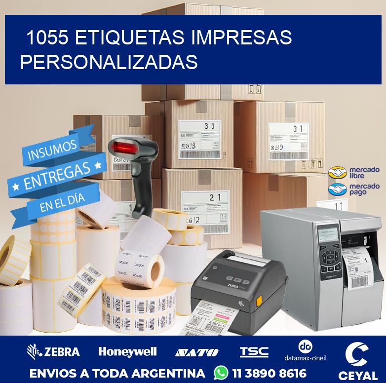 1055 ETIQUETAS IMPRESAS PERSONALIZADAS