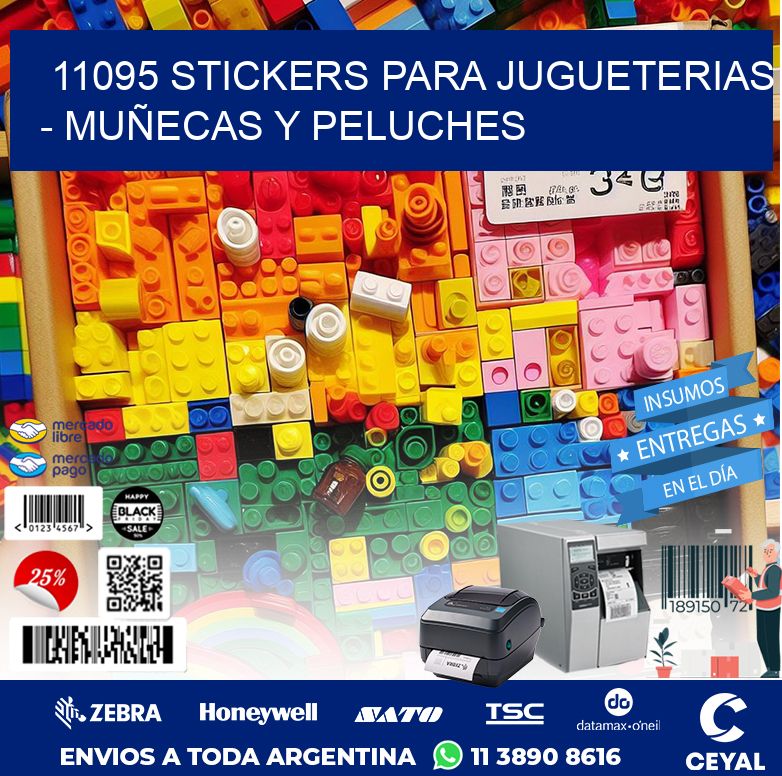 11095 STICKERS PARA JUGUETERIAS – MUÑECAS Y PELUCHES