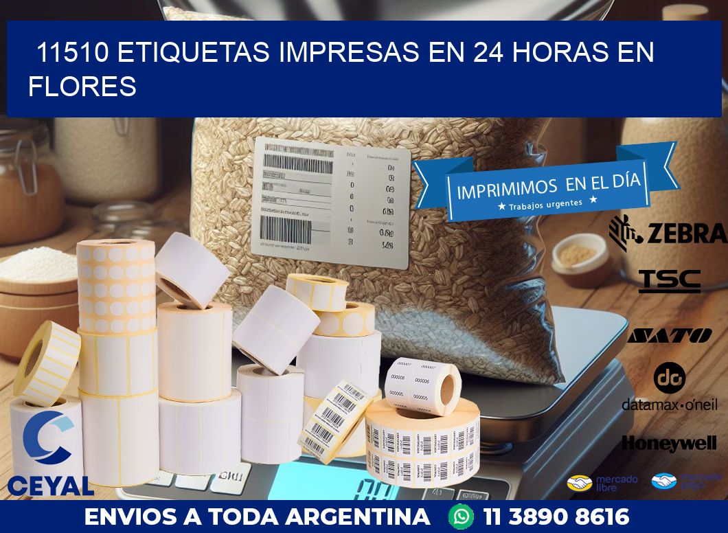 11510 ETIQUETAS IMPRESAS EN 24 HORAS EN FLORES