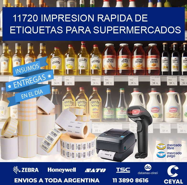 11720 IMPRESION RAPIDA DE ETIQUETAS PARA SUPERMERCADOS