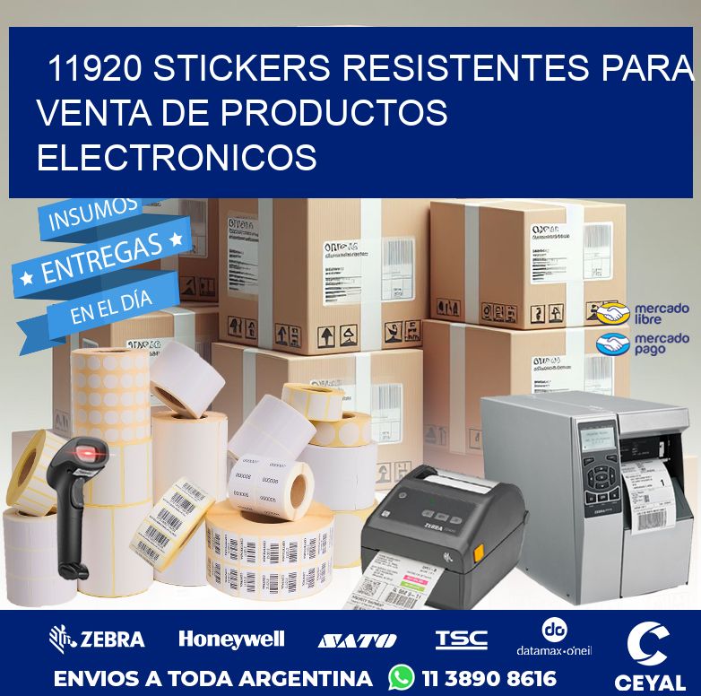 11920 STICKERS RESISTENTES PARA VENTA DE PRODUCTOS ELECTRONICOS