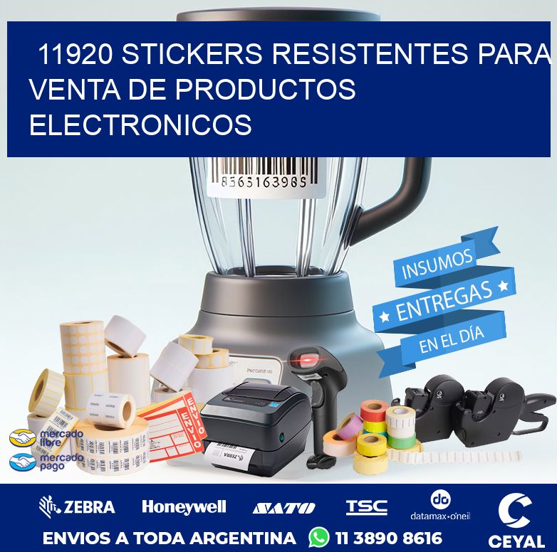 11920 STICKERS RESISTENTES PARA VENTA DE PRODUCTOS ELECTRONICOS