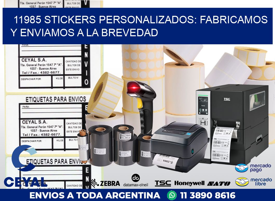 11985 STICKERS PERSONALIZADOS: FABRICAMOS Y ENVIAMOS A LA BREVEDAD