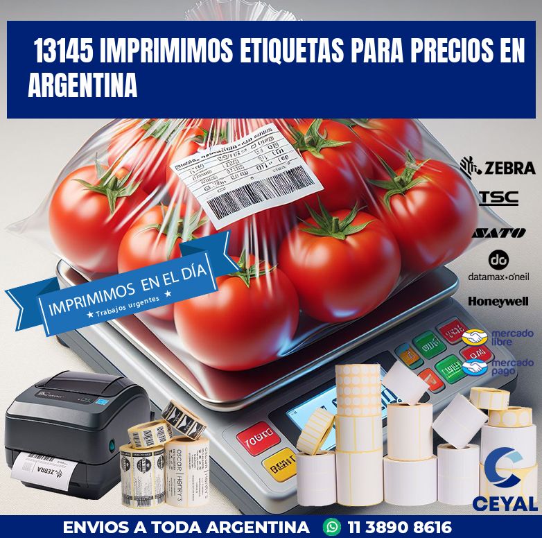13145 IMPRIMIMOS ETIQUETAS PARA PRECIOS EN ARGENTINA