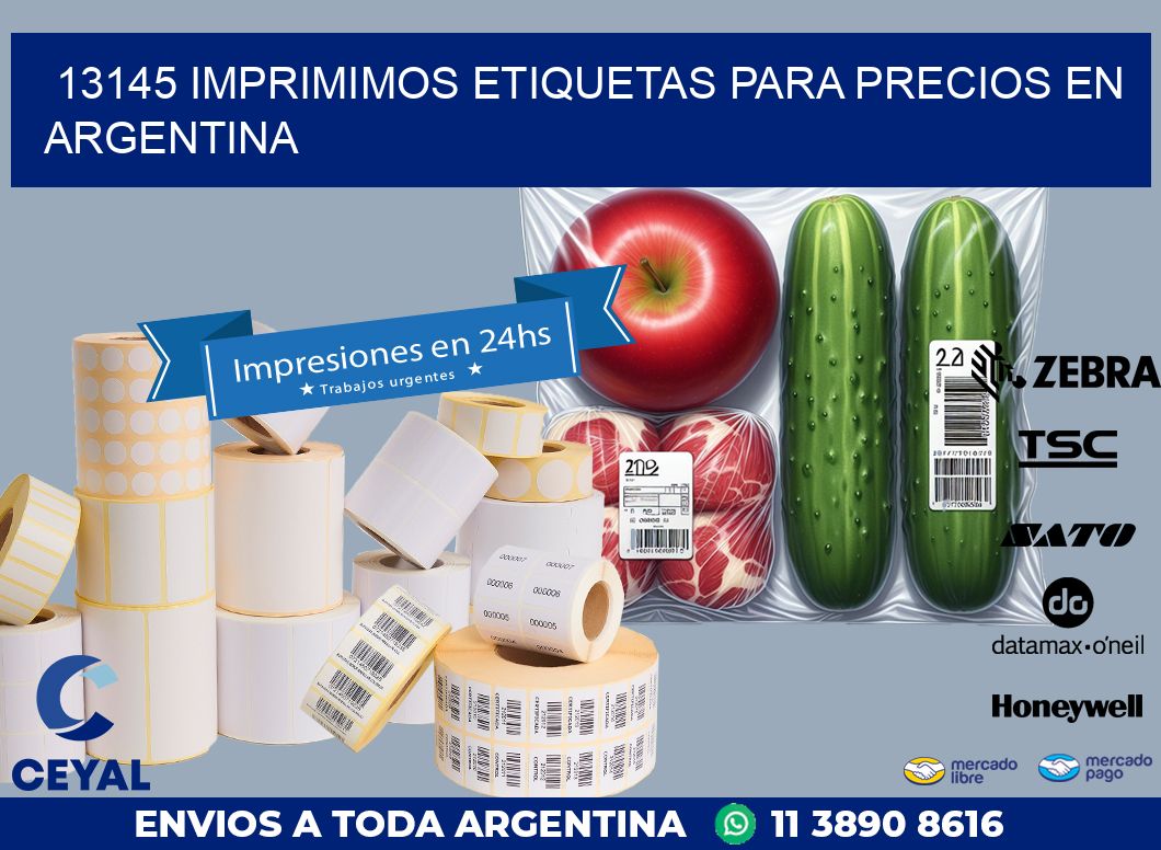 13145 IMPRIMIMOS ETIQUETAS PARA PRECIOS EN ARGENTINA