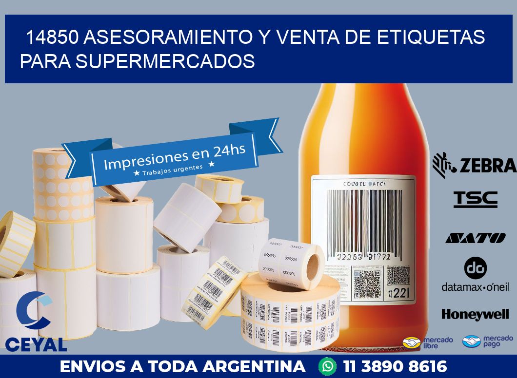 14850 ASESORAMIENTO Y VENTA DE ETIQUETAS PARA SUPERMERCADOS