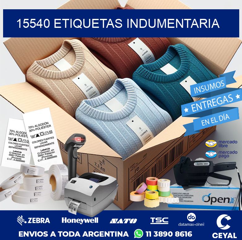 15540 ETIQUETAS INDUMENTARIA