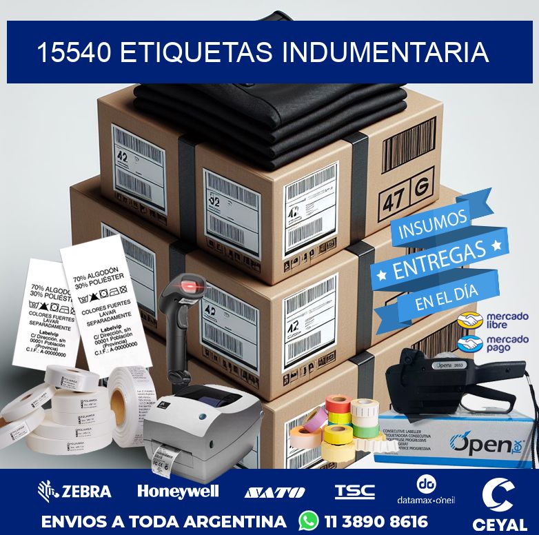 15540 ETIQUETAS INDUMENTARIA