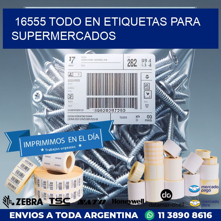 16555 TODO EN ETIQUETAS PARA SUPERMERCADOS