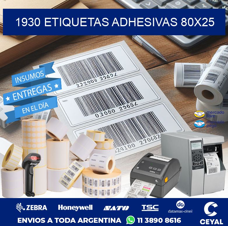 1930 ETIQUETAS ADHESIVAS 80X25