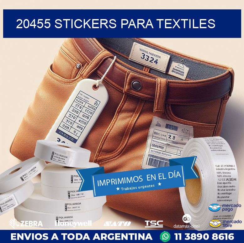 20455 STICKERS PARA TEXTILES