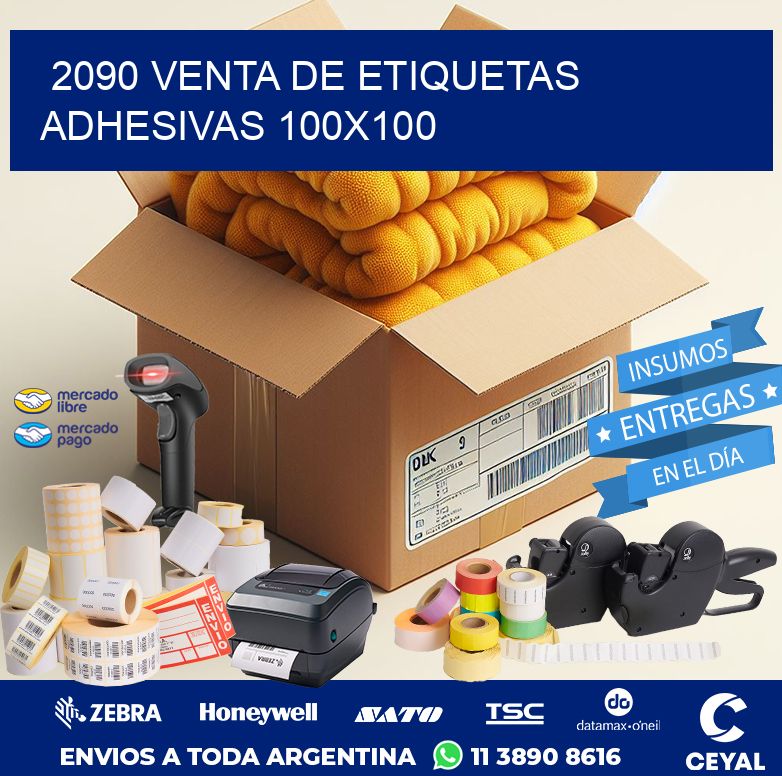 2090 VENTA DE ETIQUETAS ADHESIVAS 100X100