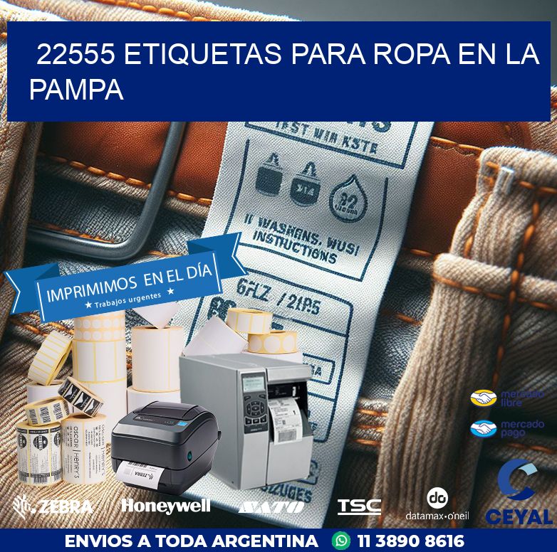 22555 ETIQUETAS PARA ROPA EN LA PAMPA