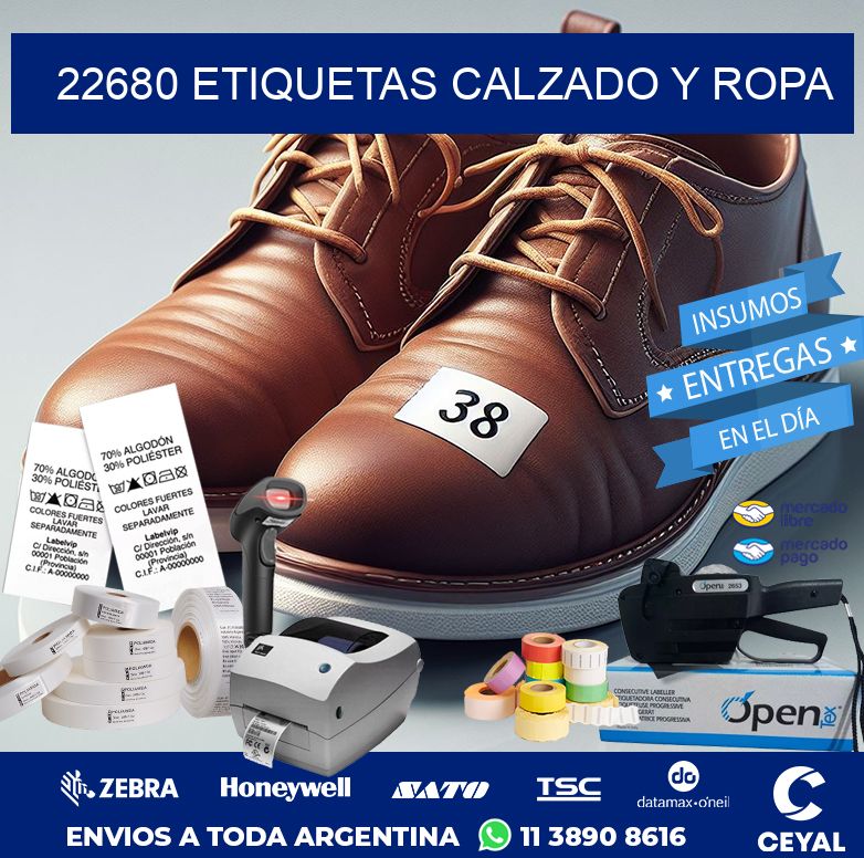 22680 ETIQUETAS CALZADO Y ROPA