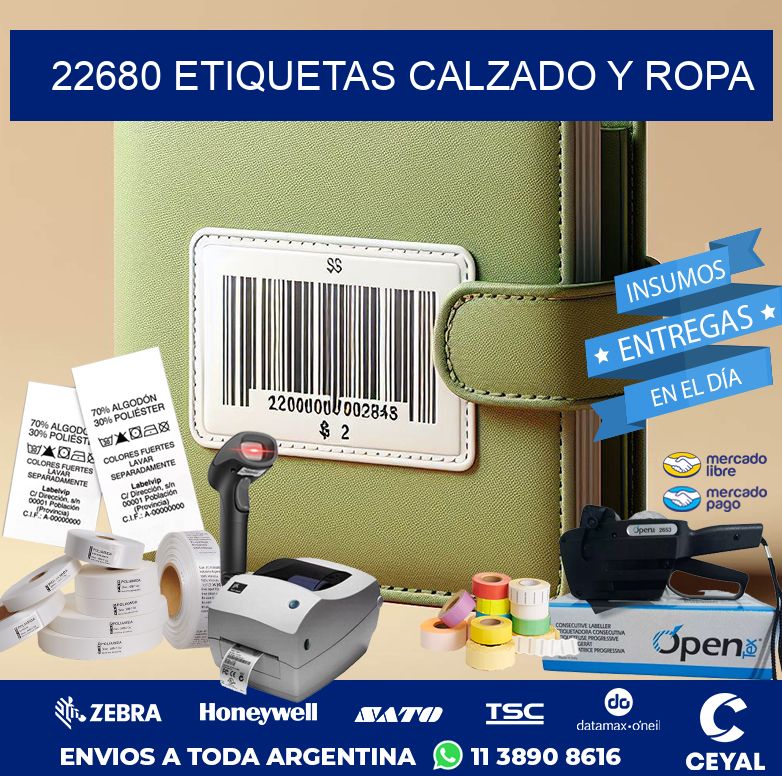 22680 ETIQUETAS CALZADO Y ROPA