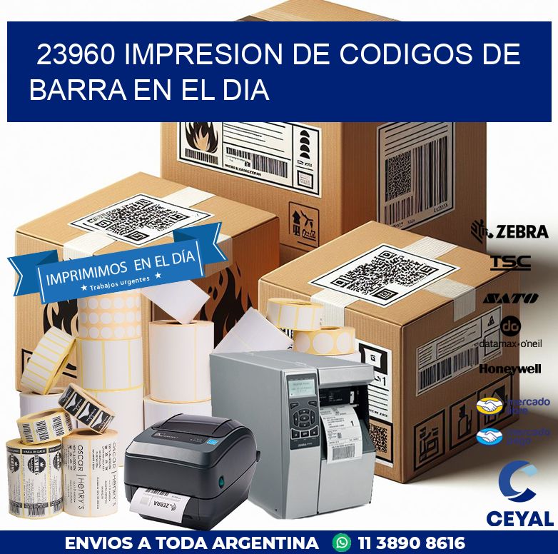 23960 IMPRESION DE CODIGOS DE BARRA EN EL DIA