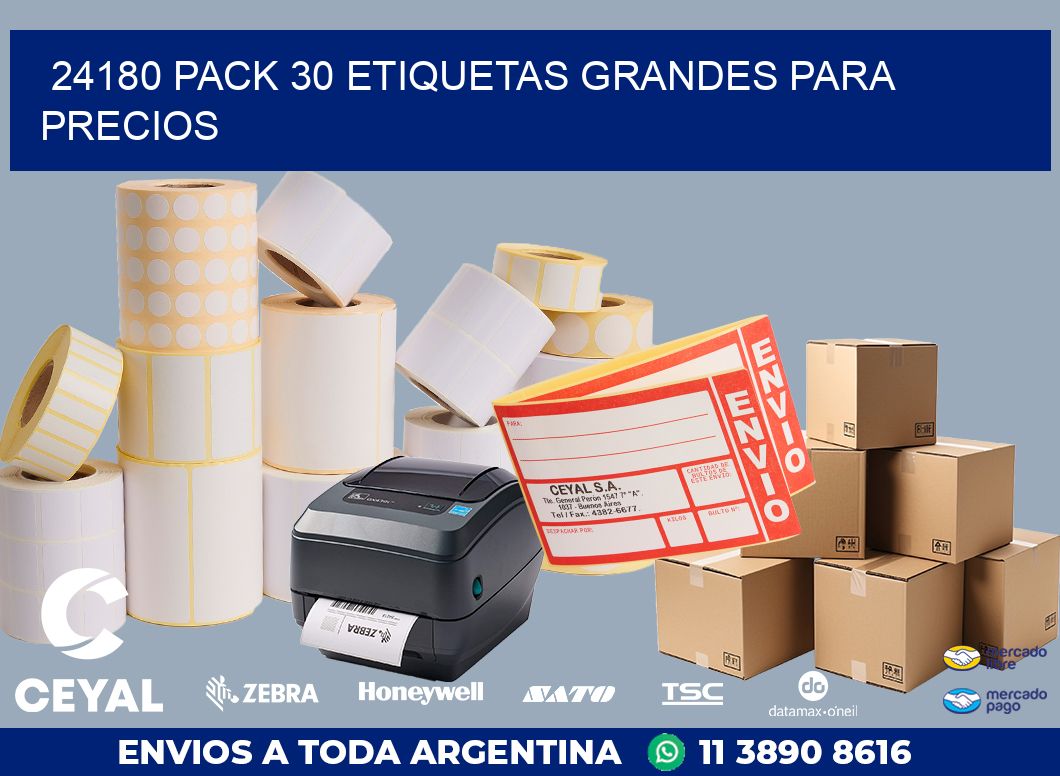 24180 PACK 30 ETIQUETAS GRANDES PARA PRECIOS