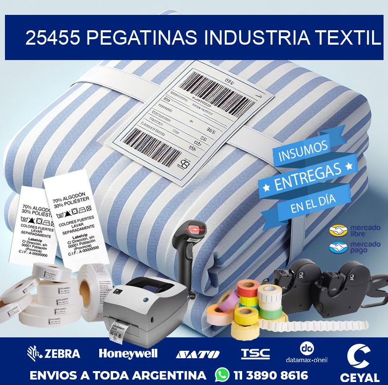 25455 PEGATINAS INDUSTRIA TEXTIL