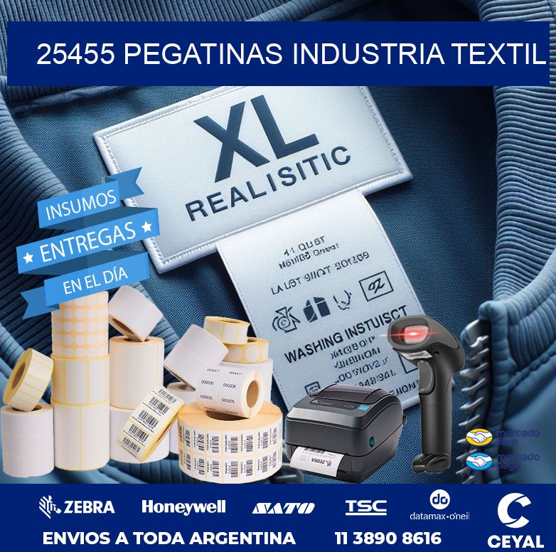 25455 PEGATINAS INDUSTRIA TEXTIL