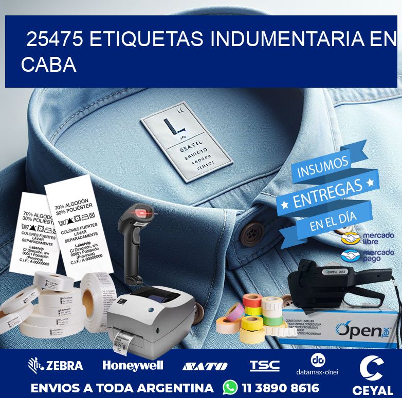 25475 ETIQUETAS INDUMENTARIA EN CABA