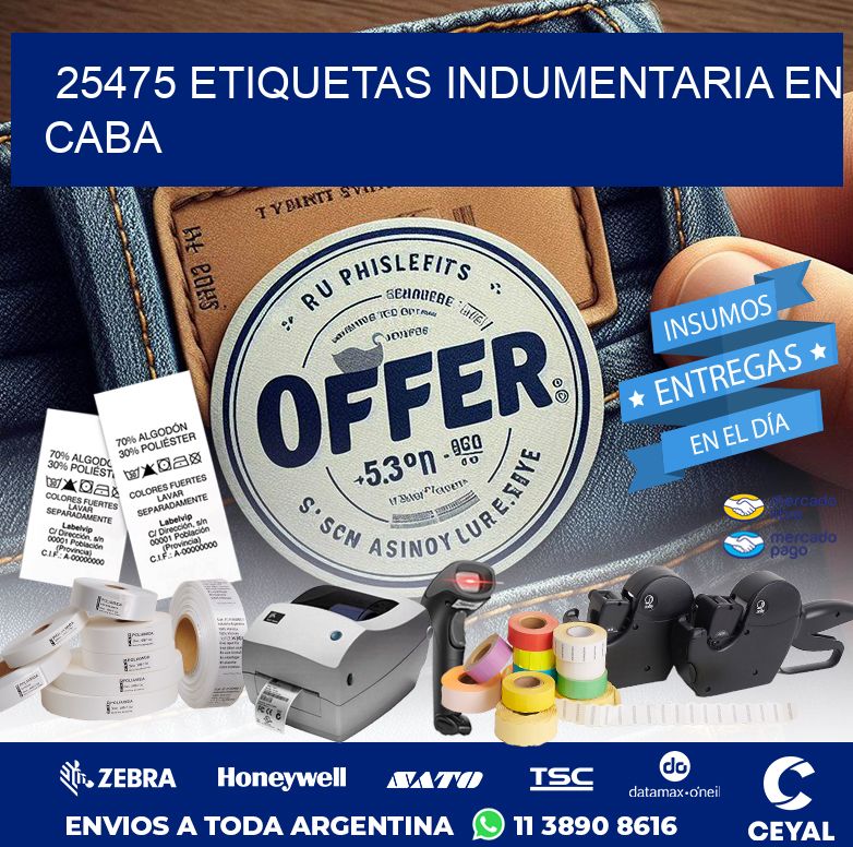 25475 ETIQUETAS INDUMENTARIA EN CABA