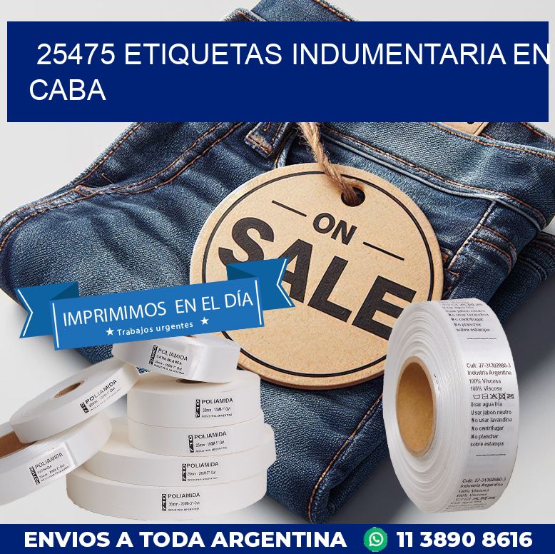 25475 ETIQUETAS INDUMENTARIA EN CABA