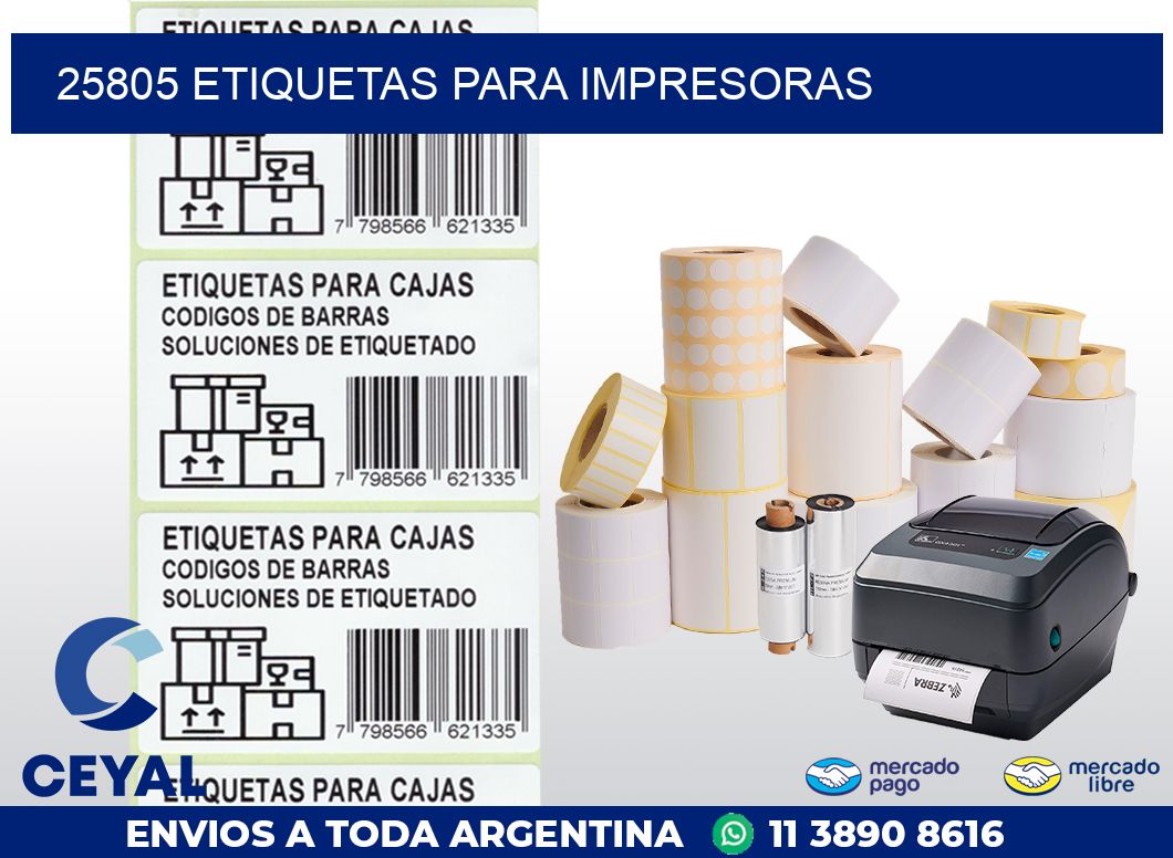 25805 ETIQUETAS PARA IMPRESORAS