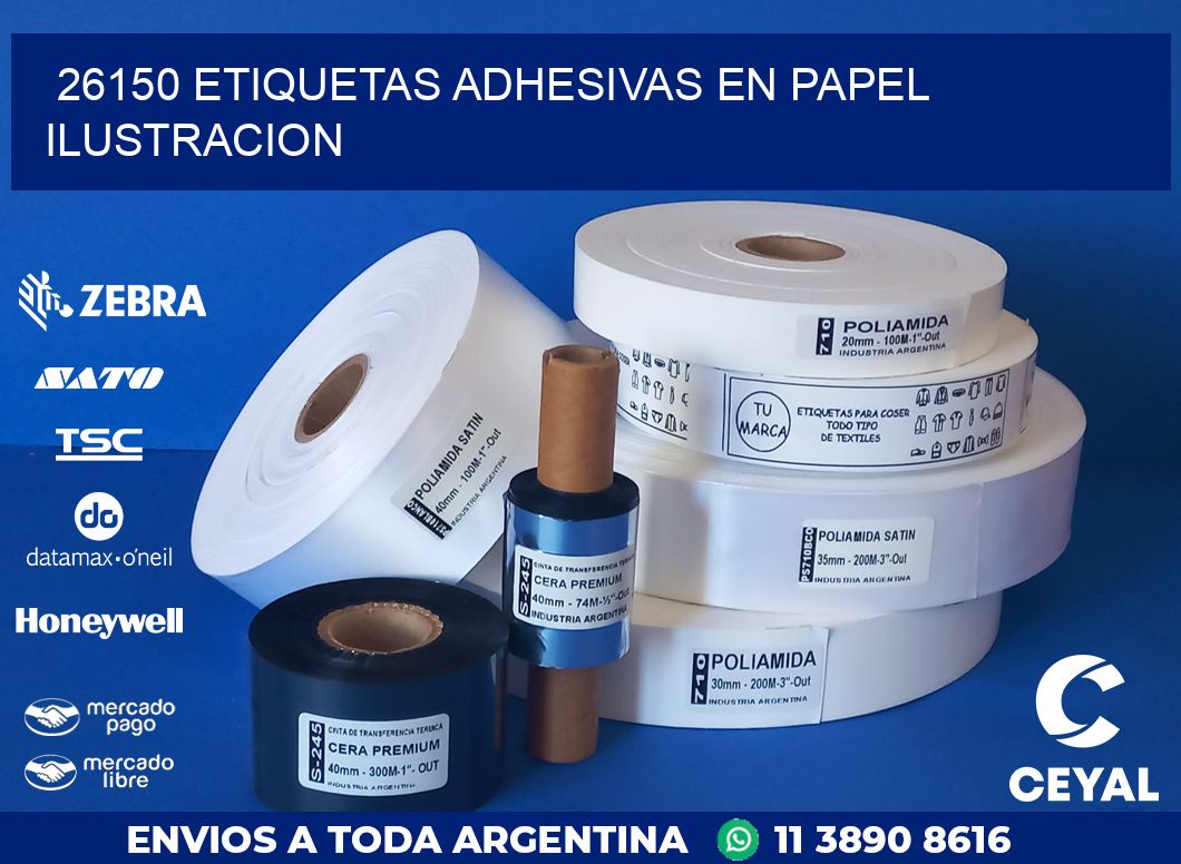 26150 ETIQUETAS ADHESIVAS EN PAPEL ILUSTRACION