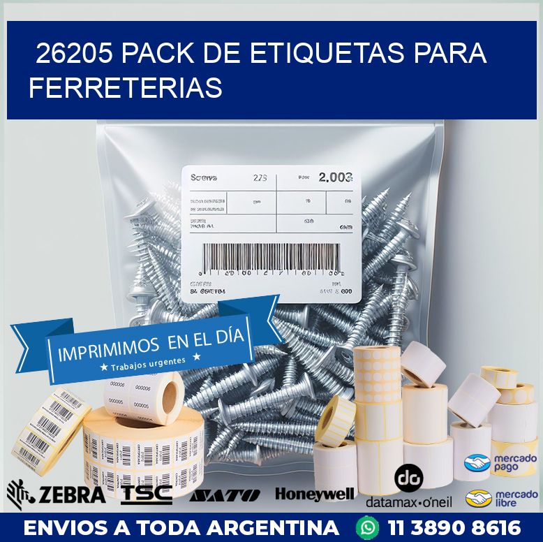 26205 PACK DE ETIQUETAS PARA FERRETERIAS