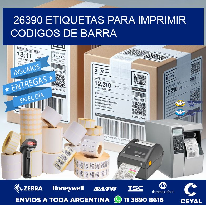 26390 ETIQUETAS PARA IMPRIMIR CODIGOS DE BARRA