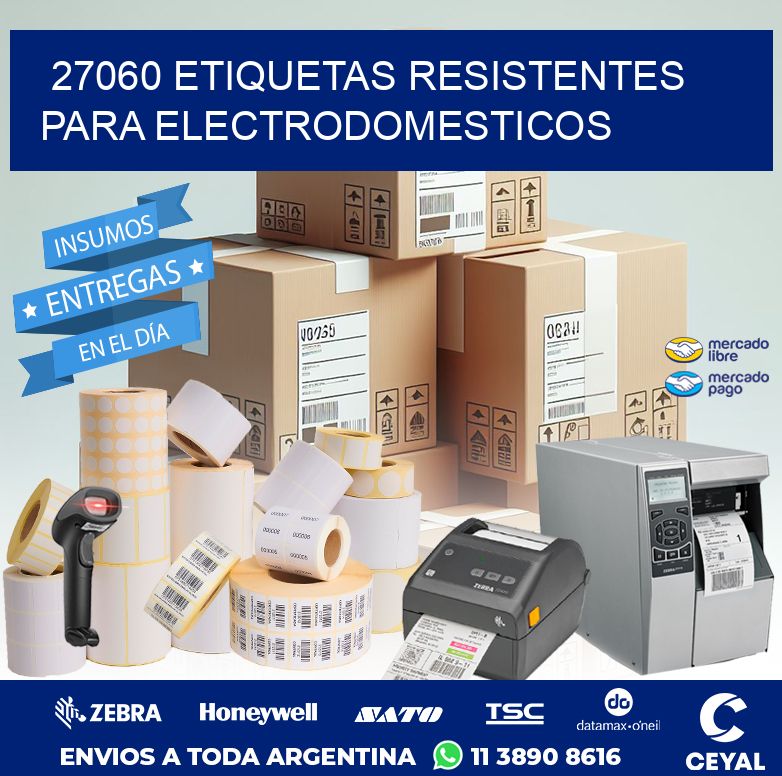 27060 ETIQUETAS RESISTENTES PARA ELECTRODOMESTICOS