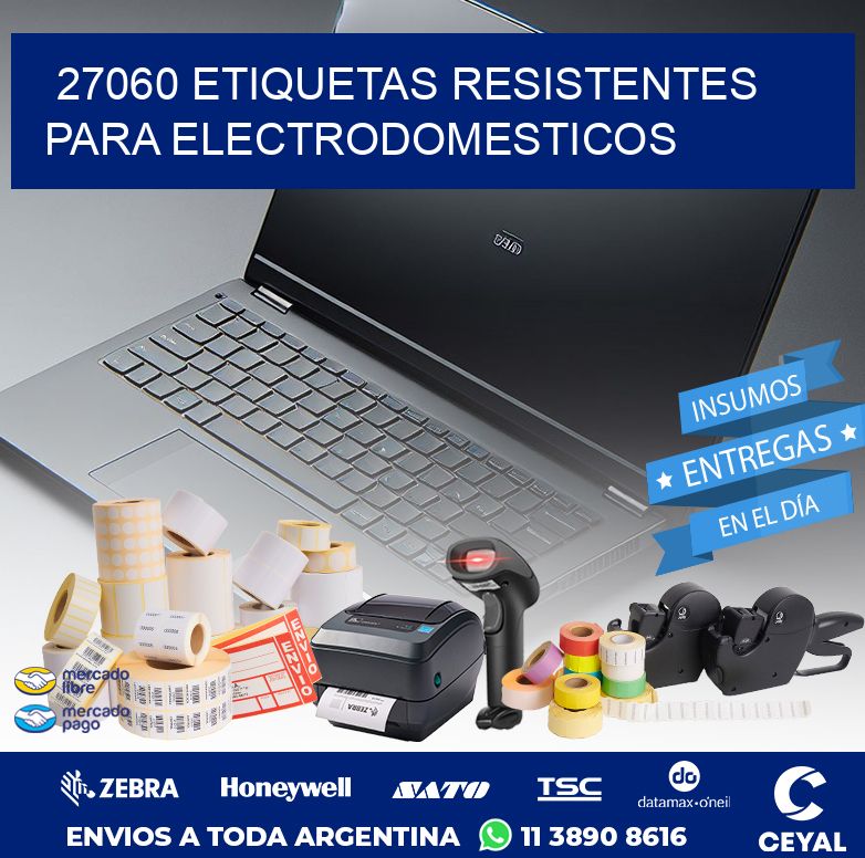 27060 ETIQUETAS RESISTENTES PARA ELECTRODOMESTICOS